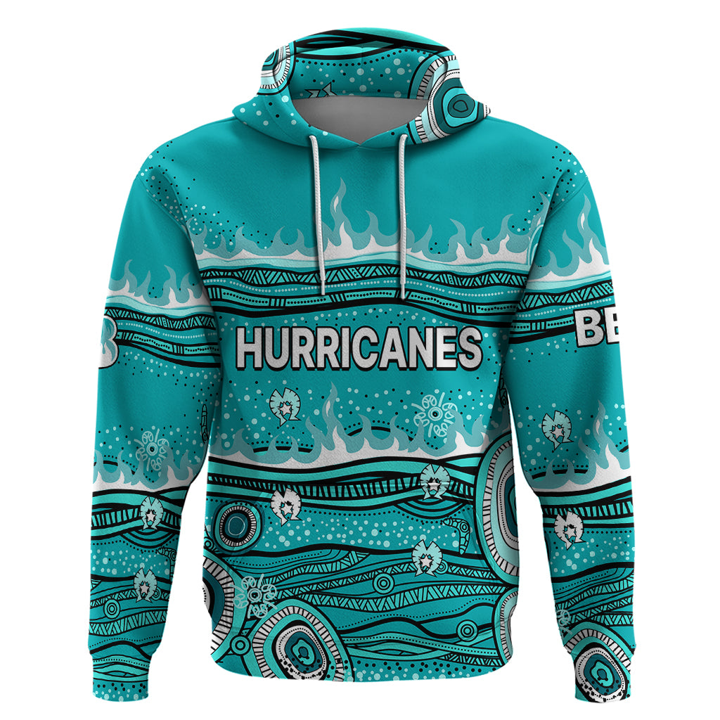 (Custom Text And Number) Australia Heat Cricket Hoodie Indigenous 2023 LT9 - Vibe Hoodie Shop