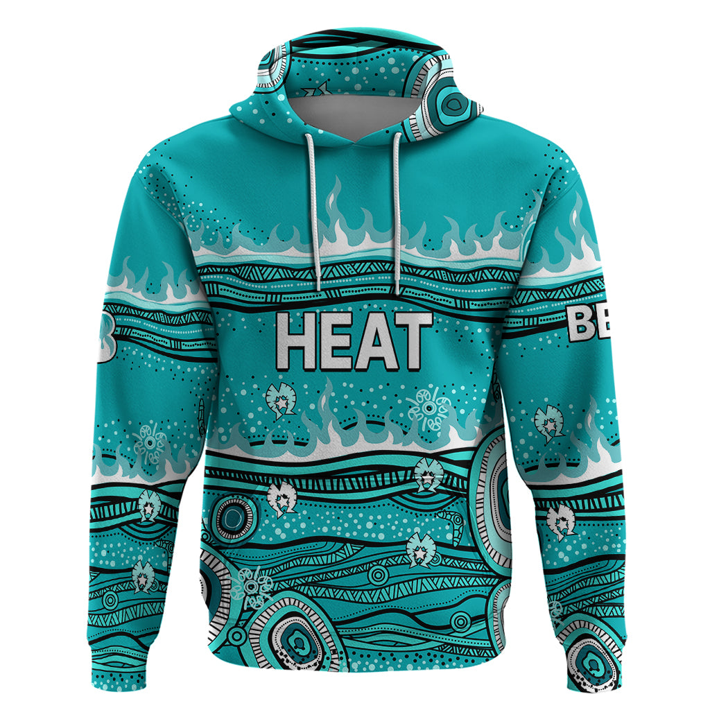 (Custom Text And Number) Australia Heat Cricket Hoodie Indigenous 2023 LT9 - Vibe Hoodie Shop