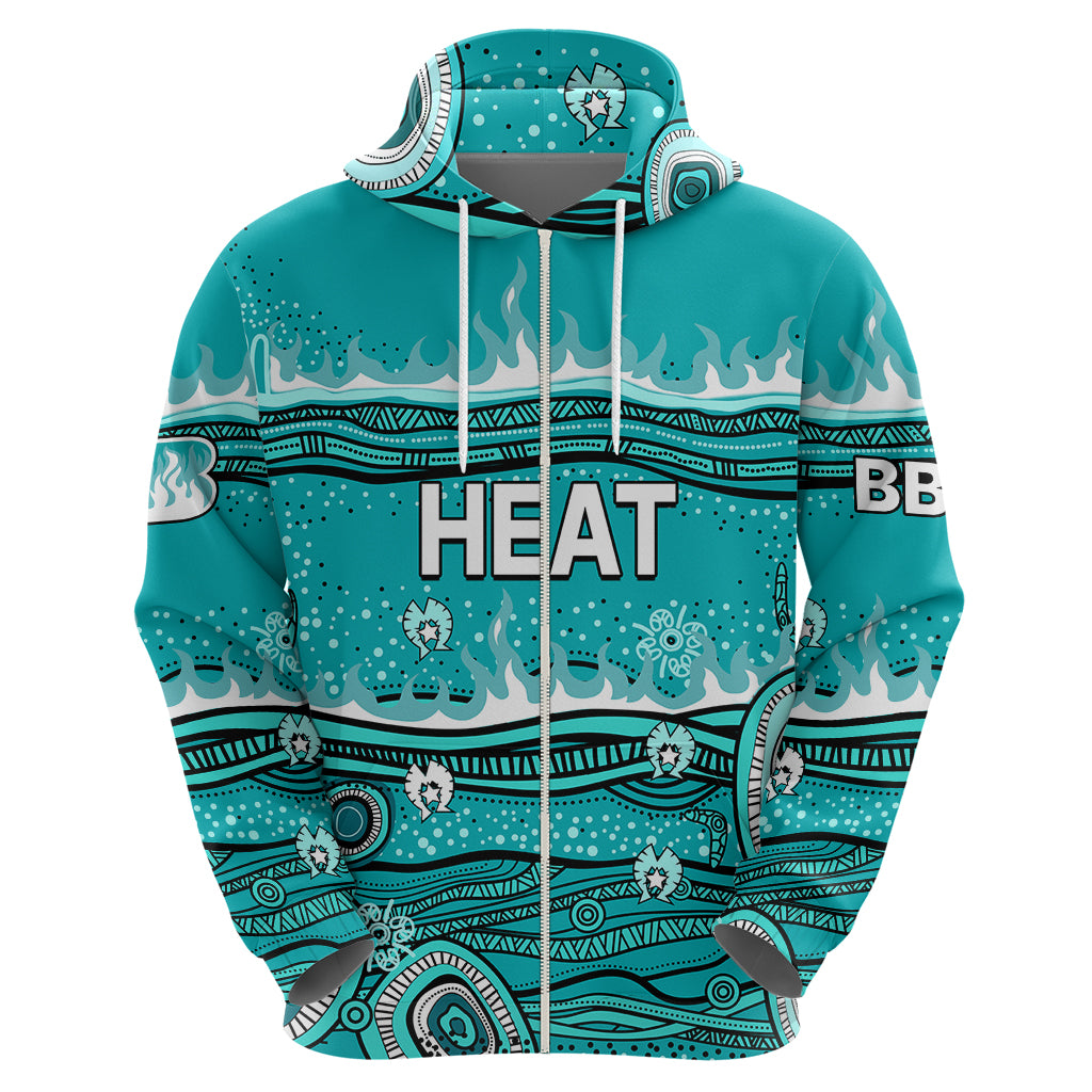 (Custom Text And Number) Australia Heat Cricket Hoodie Indigenous 2023 LT9 - Vibe Hoodie Shop