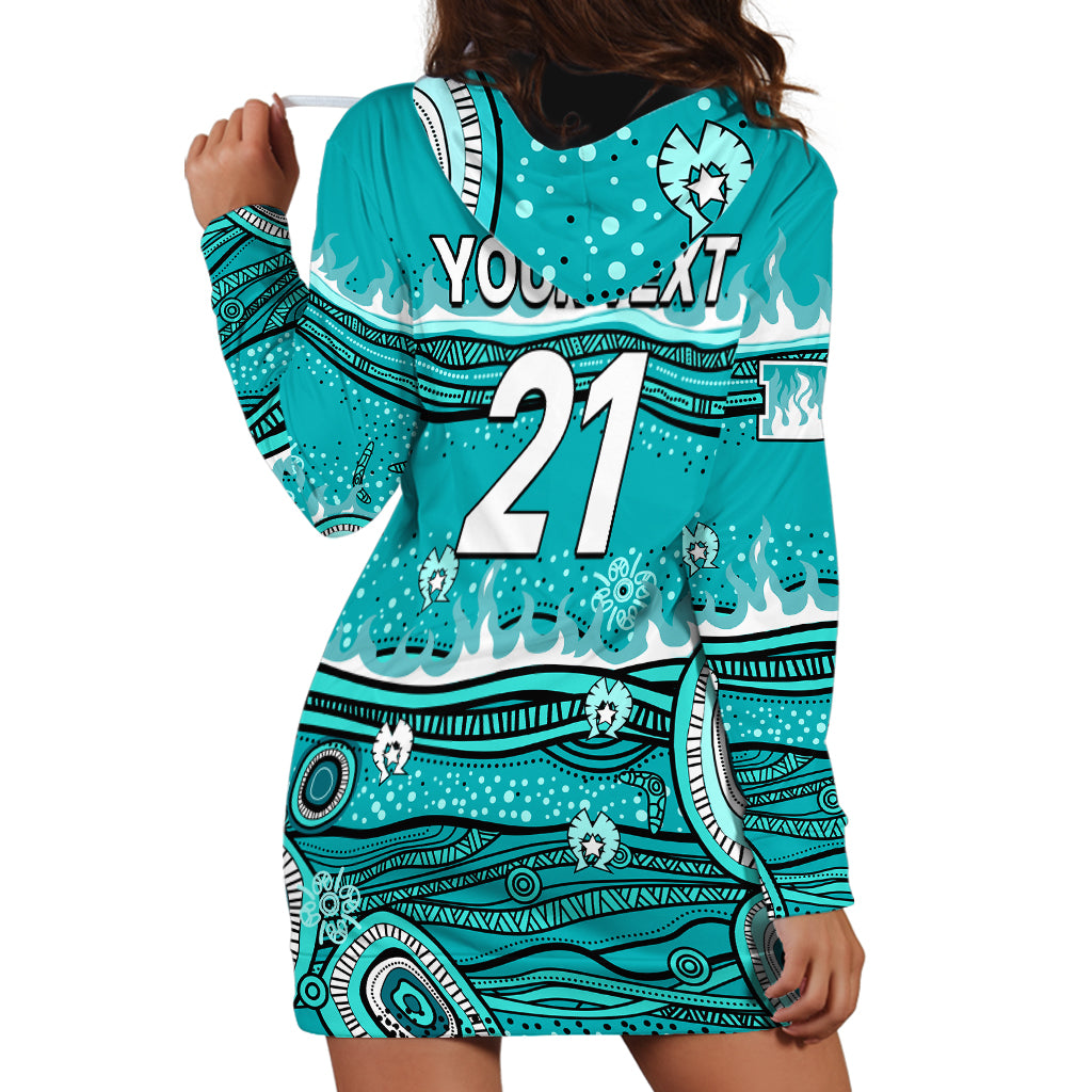 (Custom Text And Number) Australia Heat Cricket Hoodie Dress Indigenous 2023 - Vibe Hoodie Shop