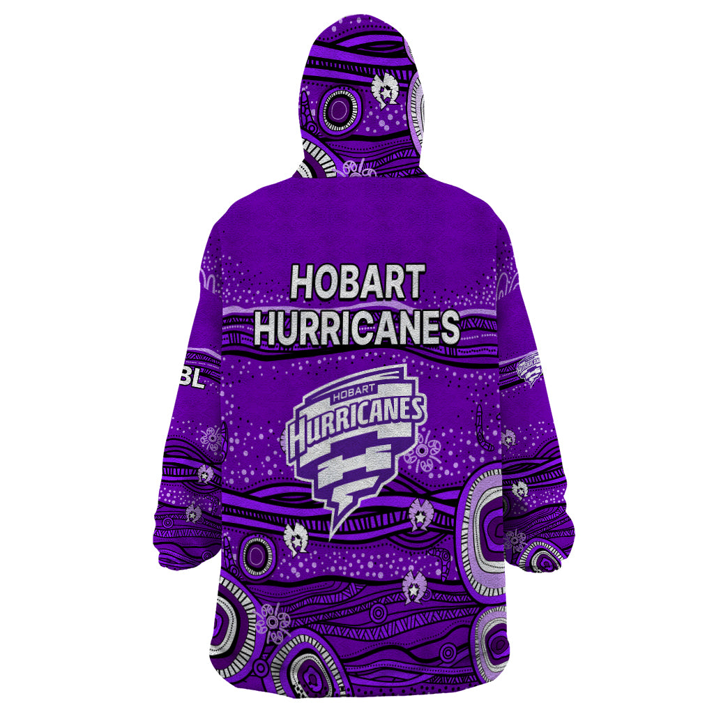 Australia Hurricanes Cricket Wearable Blanket Hoodie Indigenous 2023 - Vibe Hoodie Shop