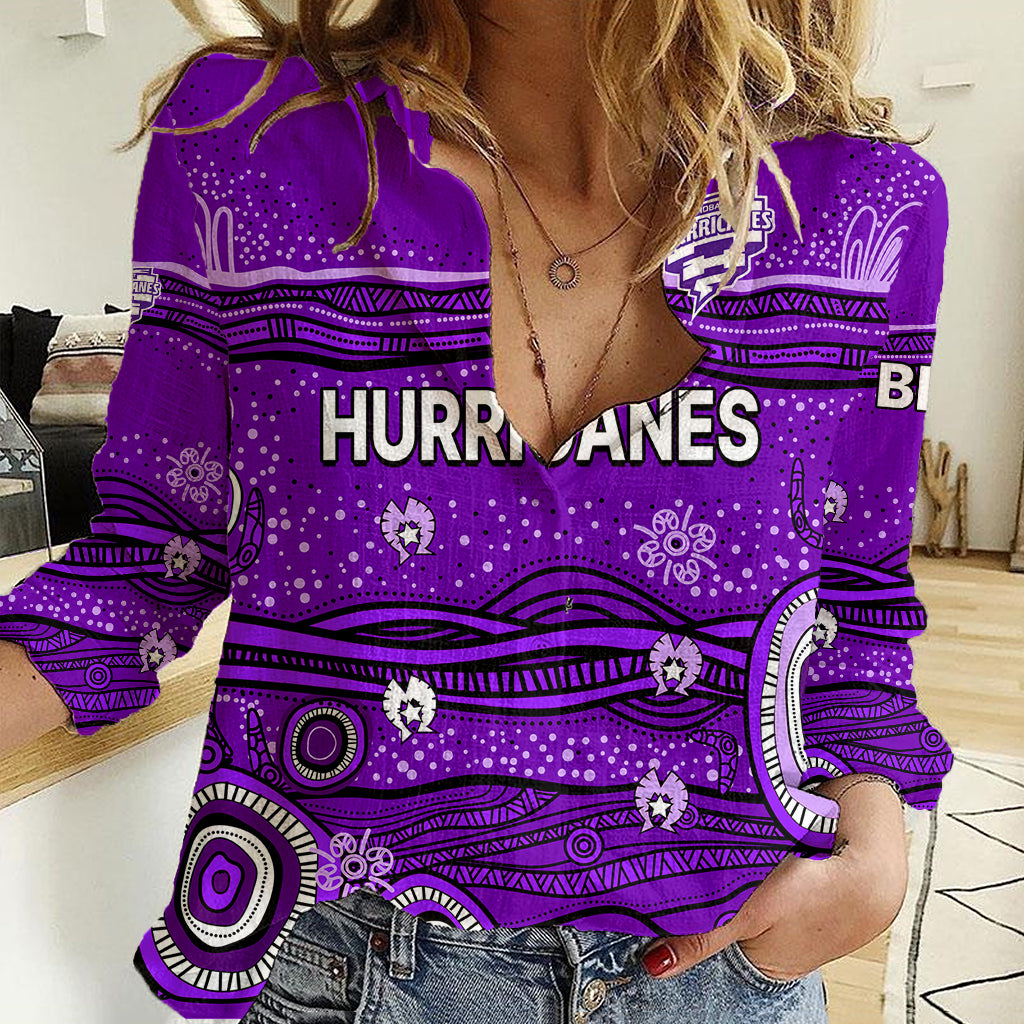 Australia Hurricanes Cricket Women Casual Shirt Indigenous 2023 - Vibe Hoodie Shop