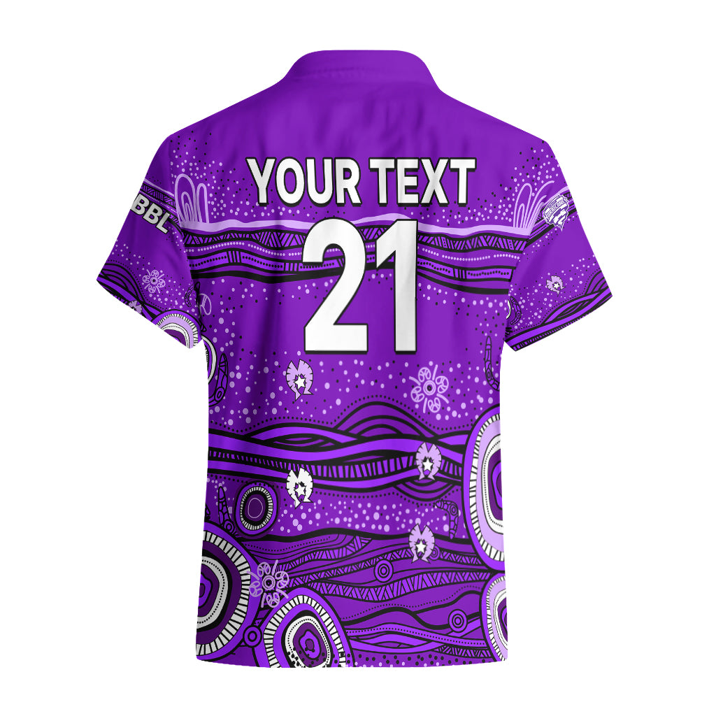 (Custom Text And Number) Australia Hurricanes Cricket Hawaiian Shirt Indigenous 2023 - Vibe Hoodie Shop