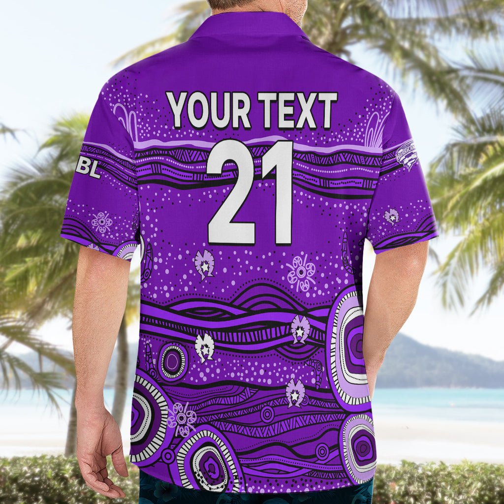 (Custom Text And Number) Australia Hurricanes Cricket Hawaiian Shirt Indigenous 2023 - Vibe Hoodie Shop