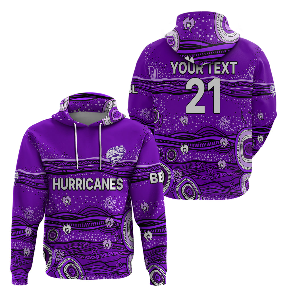 (Custom Text And Number) Australia Hurricanes Cricket Hoodie Indigenous 2023 LT9 - Vibe Hoodie Shop
