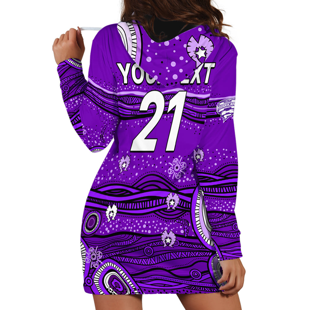 (Custom Text And Number) Australia Hurricanes Cricket Hoodie Dress Indigenous 2023 - Vibe Hoodie Shop