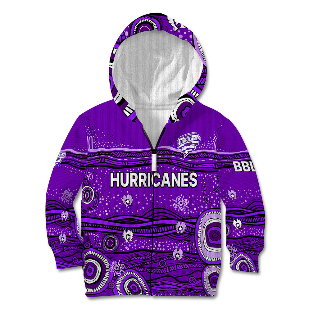 (Custom Text And Number) Australia Hurricanes Cricket Kid Hoodie Indigenous 2023 - Vibe Hoodie Shop