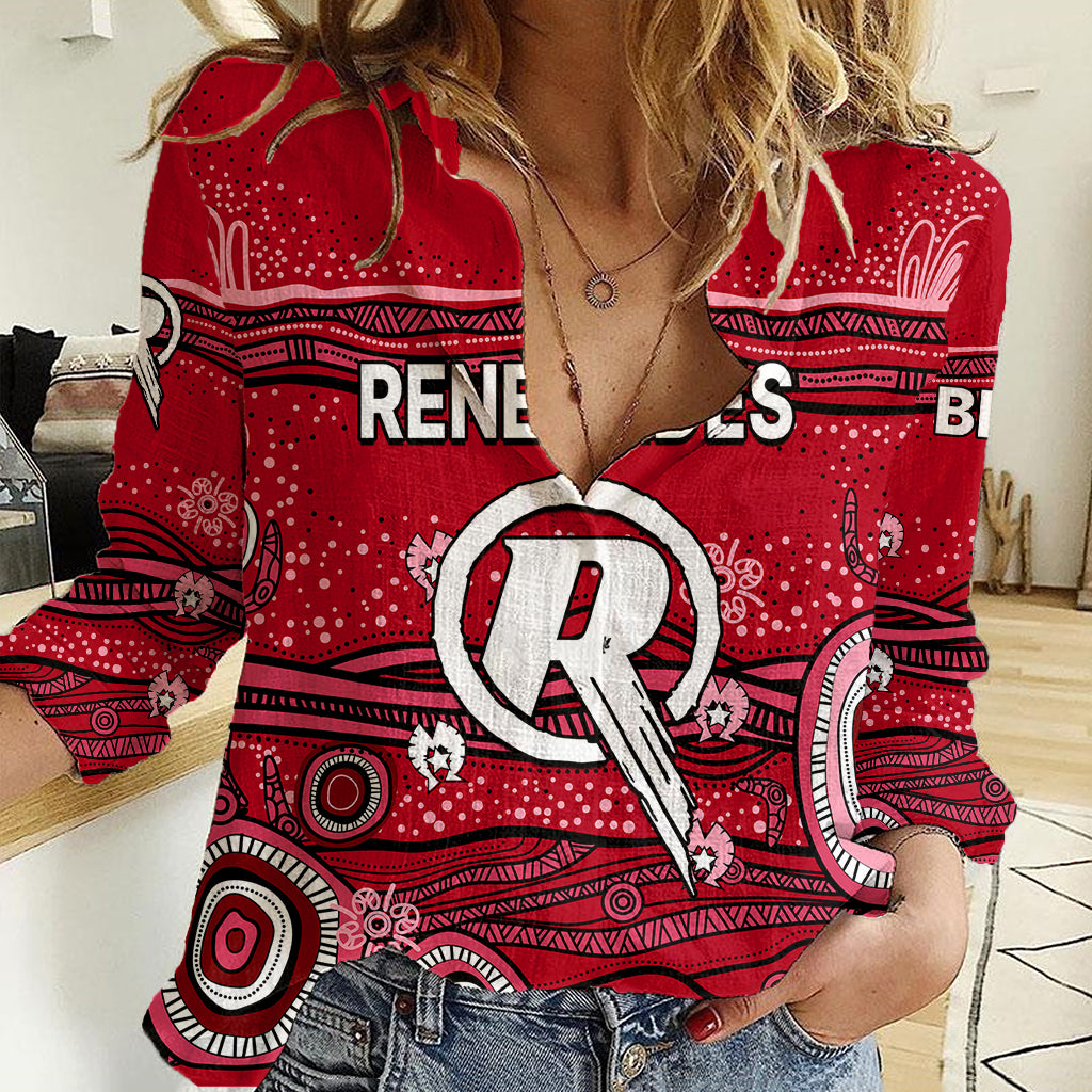 Australia Renegades Cricket Women Casual Shirt Indigenous 2023 - Vibe Hoodie Shop