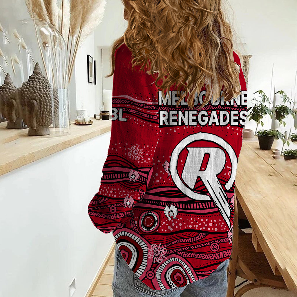 Australia Renegades Cricket Women Casual Shirt Indigenous 2023 - Vibe Hoodie Shop