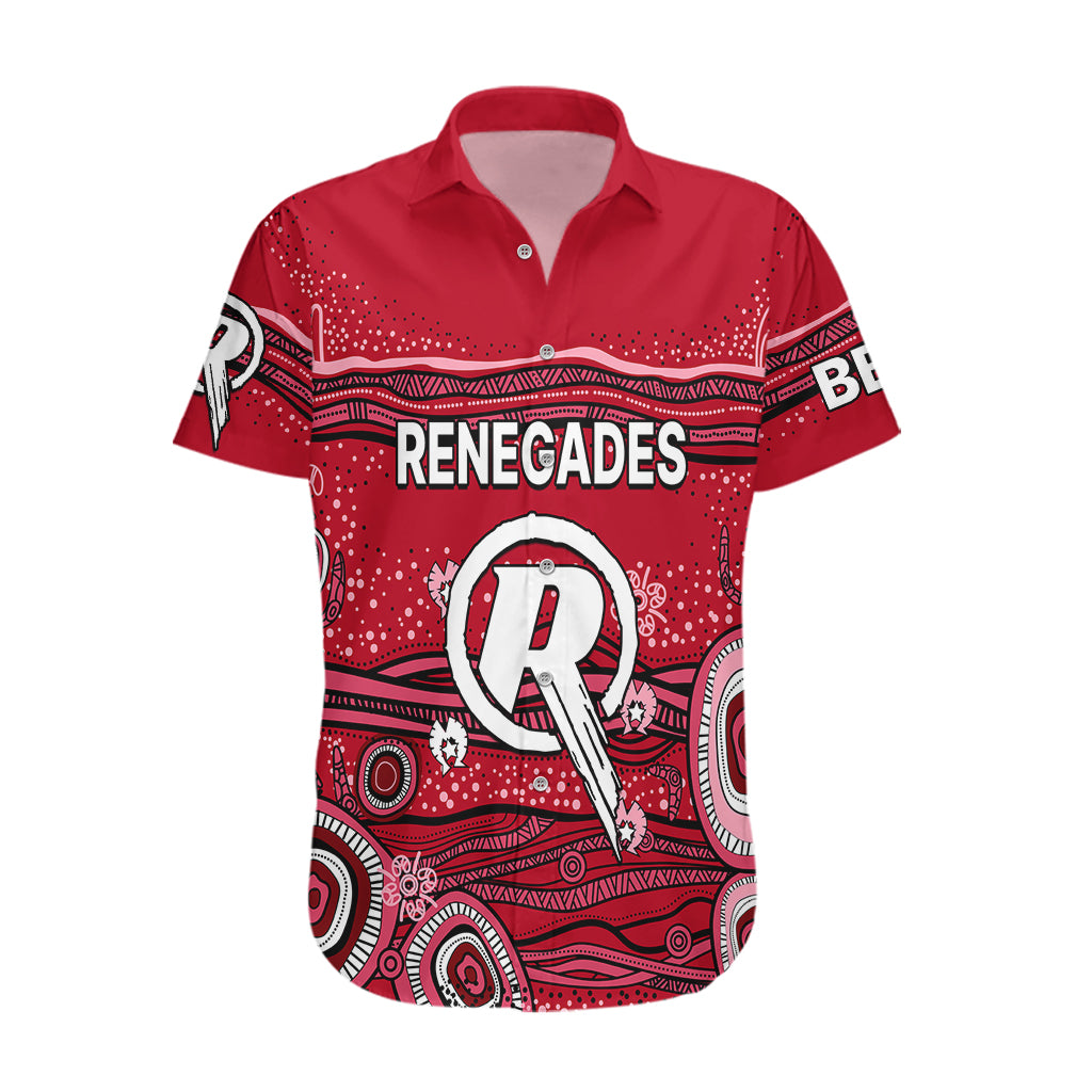 (Custom Text And Number) Australia Renegades Cricket Hawaiian Shirt Indigenous 2023 - Vibe Hoodie Shop