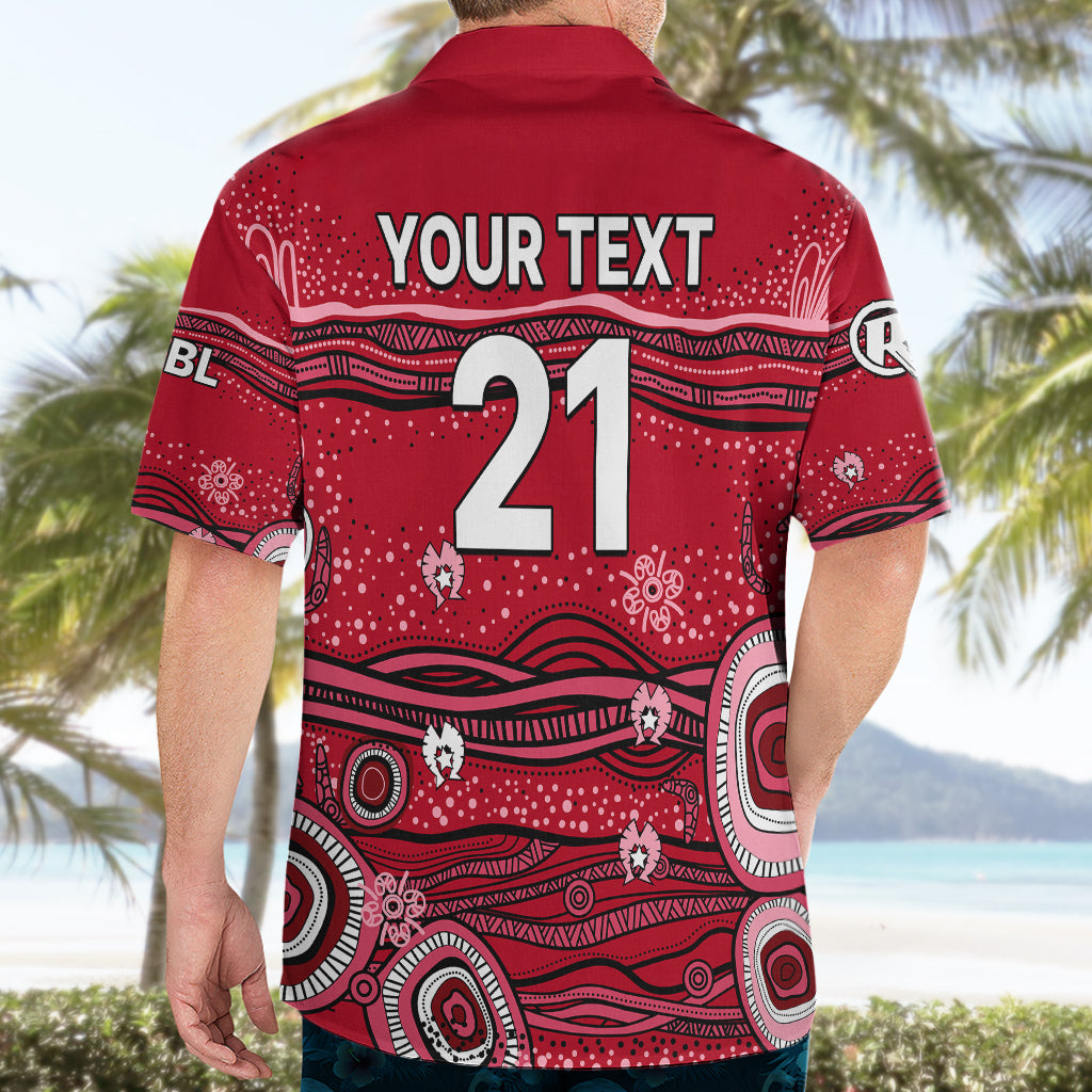 (Custom Text And Number) Australia Renegades Cricket Hawaiian Shirt Indigenous 2023 - Vibe Hoodie Shop