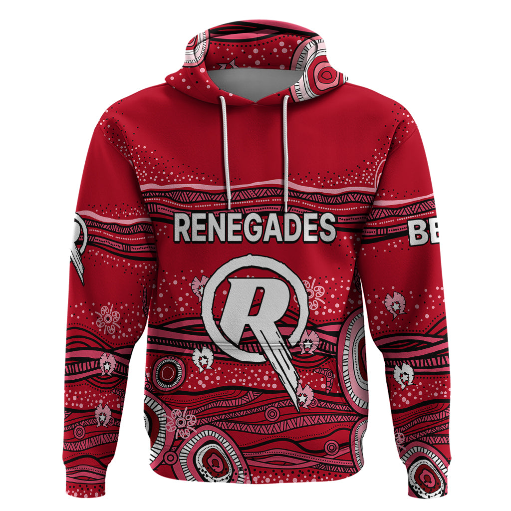 (Custom Text And Number) Australia Renegades Cricket Hoodie Indigenous 2023 LT9 - Vibe Hoodie Shop