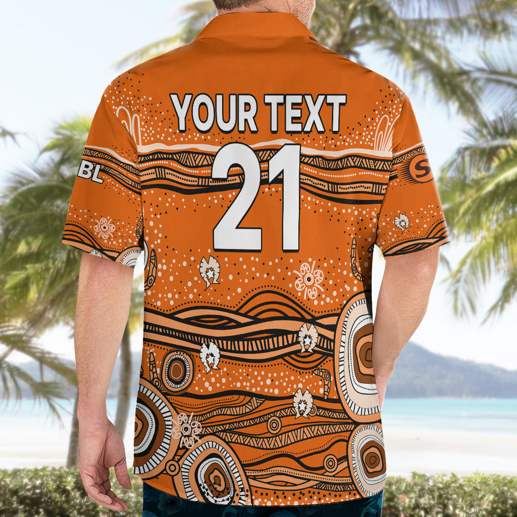 (Custom Text And Number) Australia Scorchers Cricket Hawaiian Shirt Indigenous 2023 - Vibe Hoodie Shop