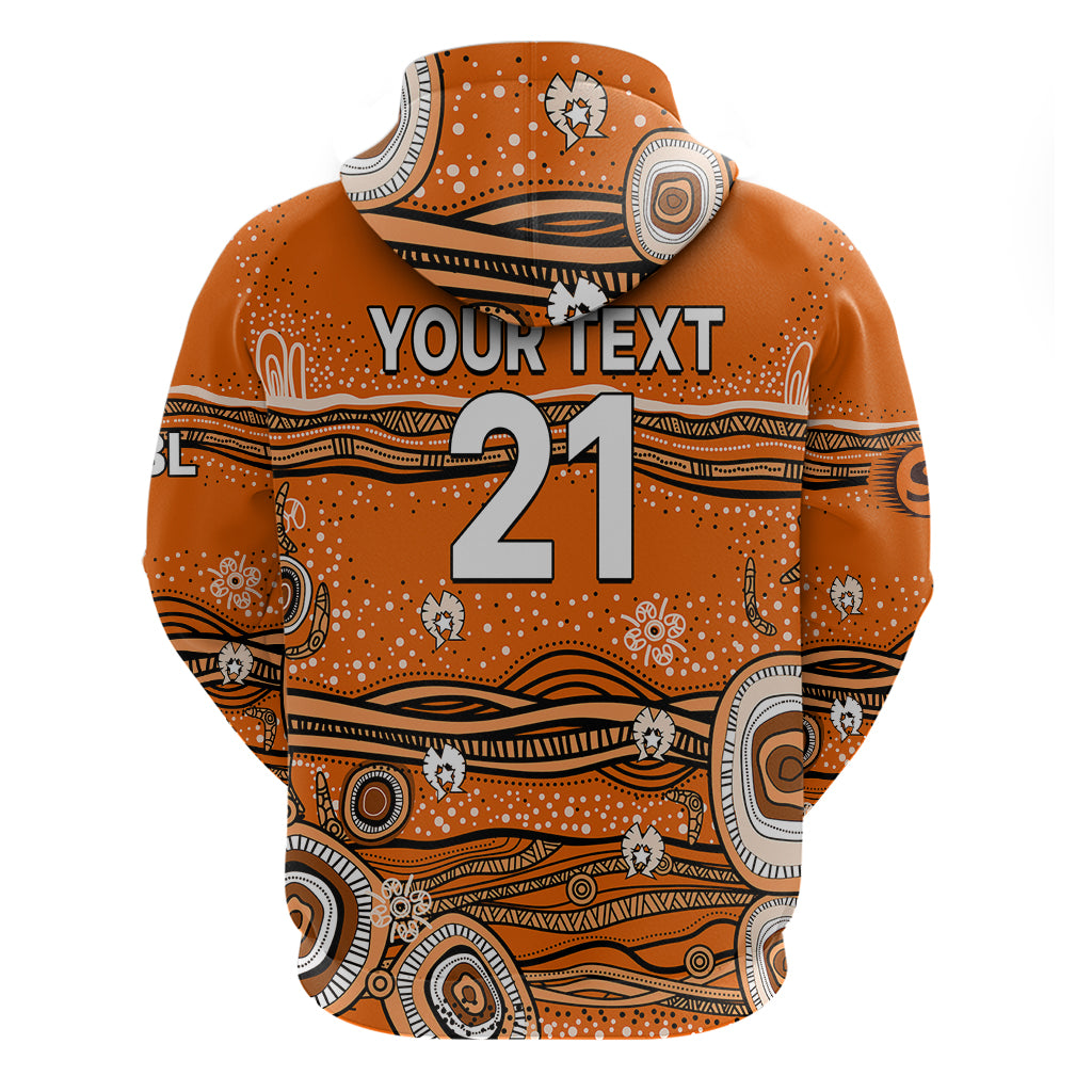 (Custom Text And Number) Australia Scorchers Cricket Hoodie Indigenous 2023 LT9 - Vibe Hoodie Shop