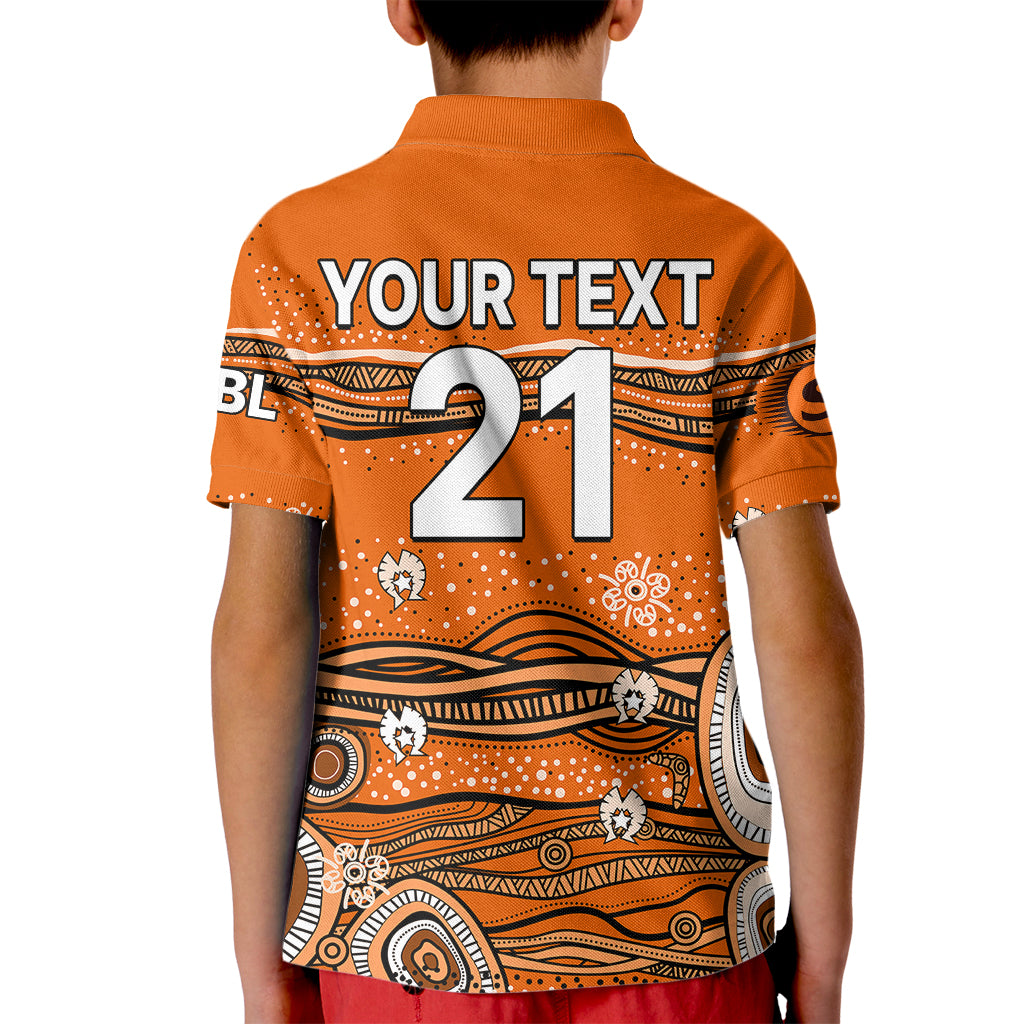 (Custom Text And Number) Australia Scorchers Cricket Kid Polo Shirt Indigenous 2023 - Vibe Hoodie Shop