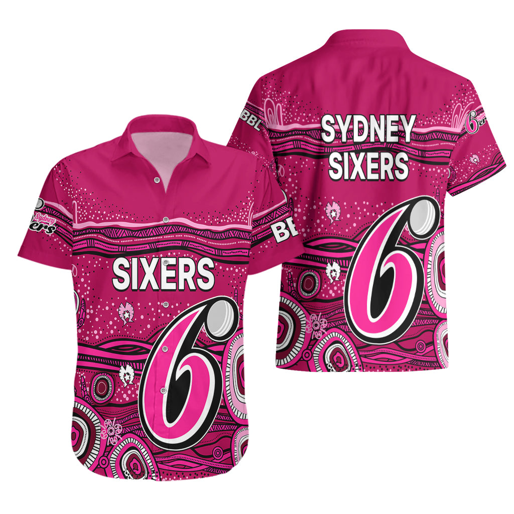 Australia Sixers Cricket Hawaiian Shirt Indigenous 2023 - Vibe Hoodie Shop