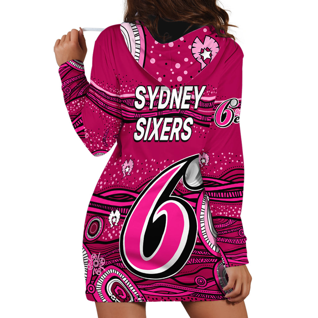 Australia Sixers Cricket Hoodie Dress Indigenous 2023 - Vibe Hoodie Shop