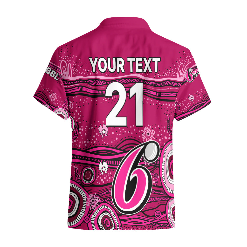 (Custom Text And Number) Australia Sixers Cricket Hawaiian Shirt Indigenous 2023 - Vibe Hoodie Shop