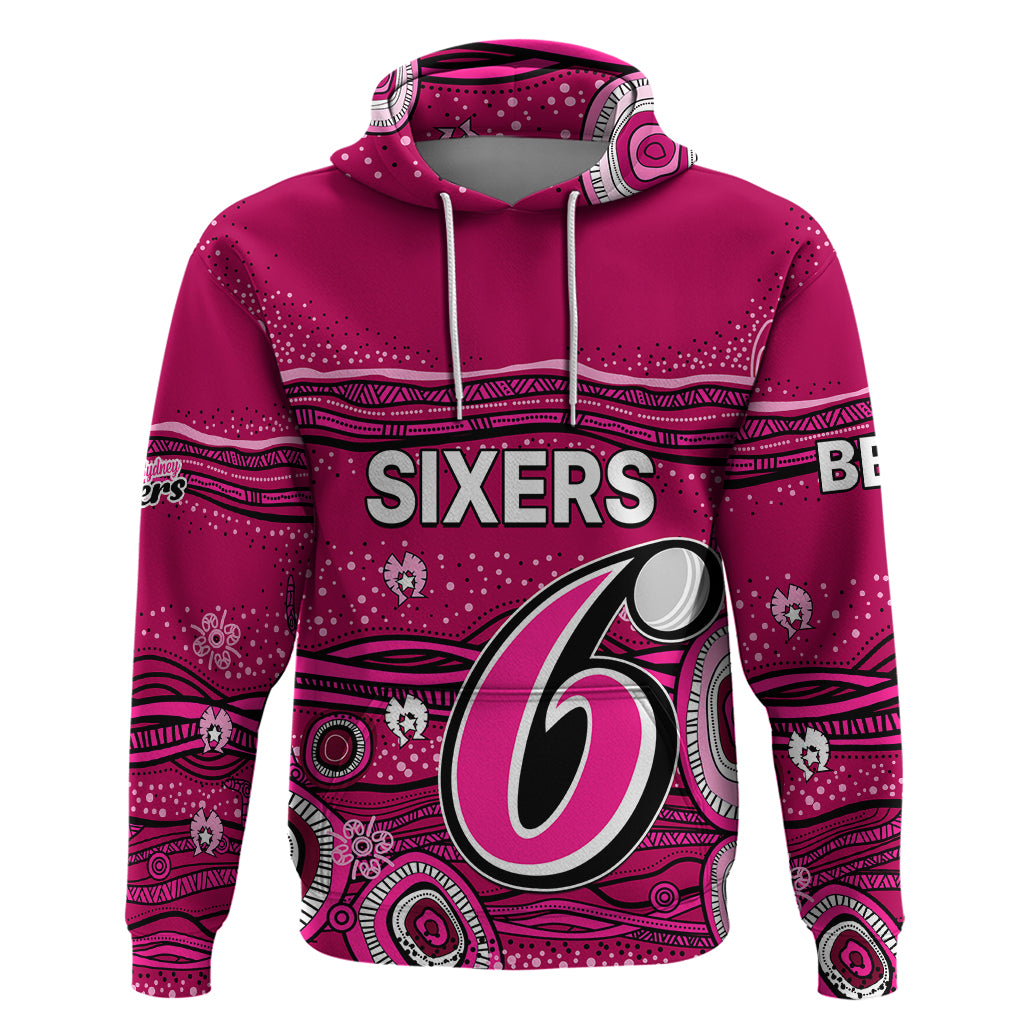 (Custom Text And Number) Australia Sixers Cricket Hoodie Indigenous 2023 LT9 - Vibe Hoodie Shop