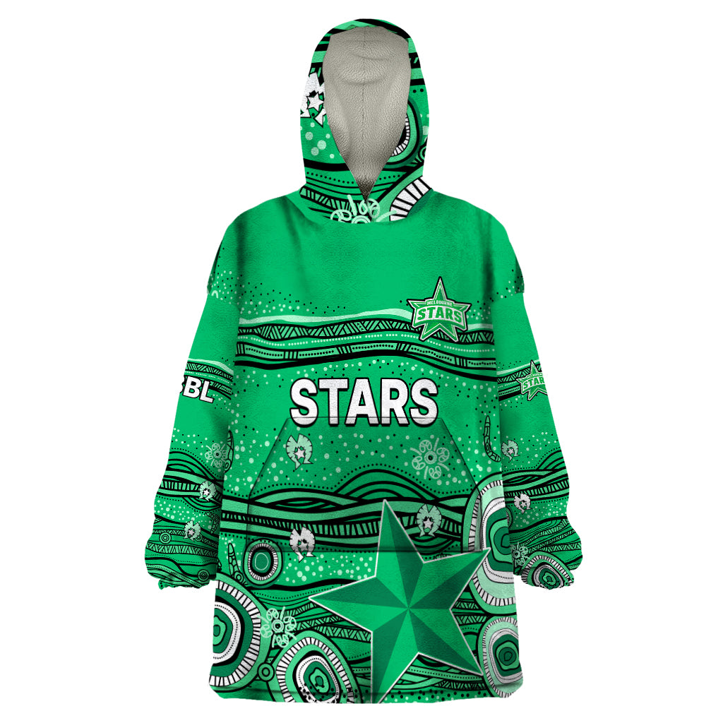 Australia Stars Cricket Wearable Blanket Hoodie Indigenous 2023 - Vibe Hoodie Shop