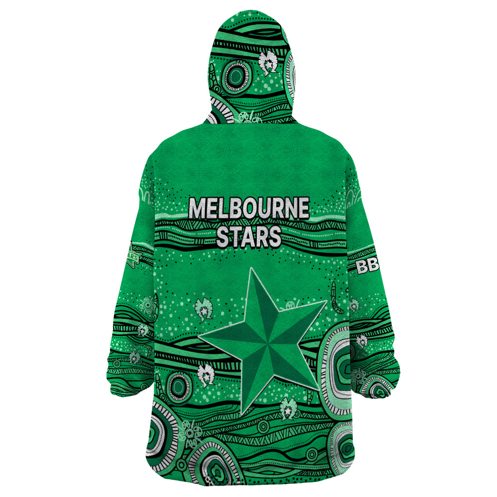 Australia Stars Cricket Wearable Blanket Hoodie Indigenous 2023 - Vibe Hoodie Shop