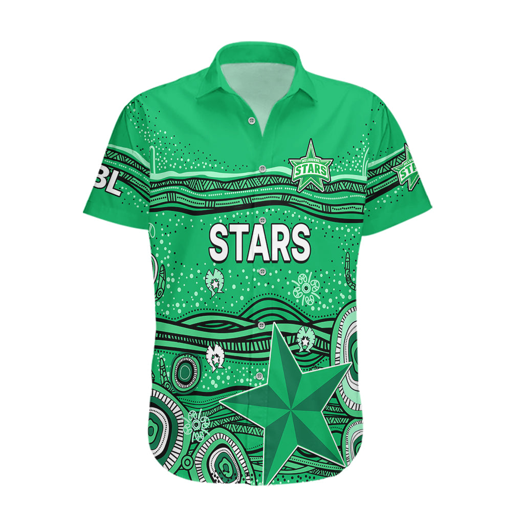 (Custom Text And Number) Australia Stars Cricket Hawaiian Shirt Indigenous 2023 - Vibe Hoodie Shop