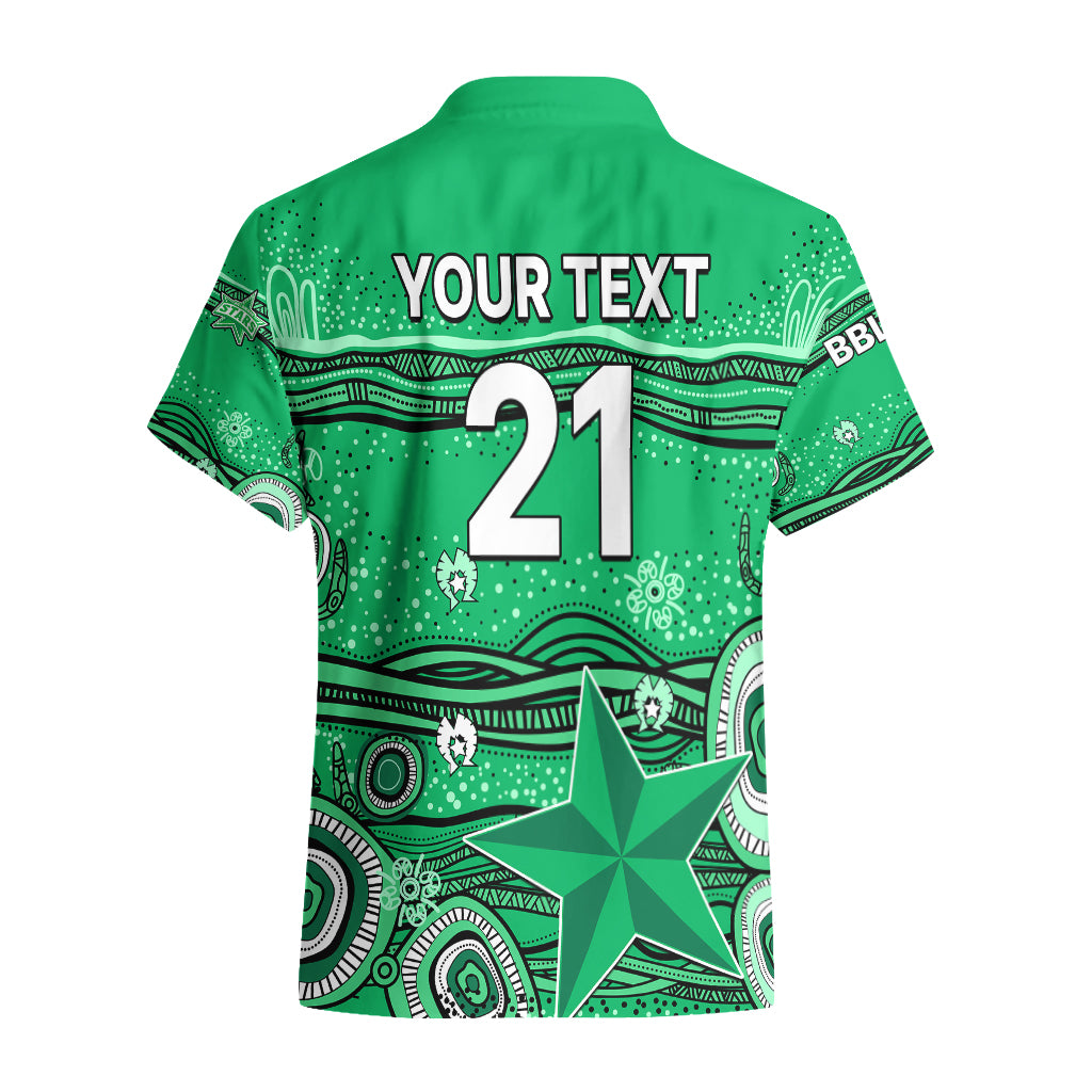 (Custom Text And Number) Australia Stars Cricket Hawaiian Shirt Indigenous 2023 - Vibe Hoodie Shop