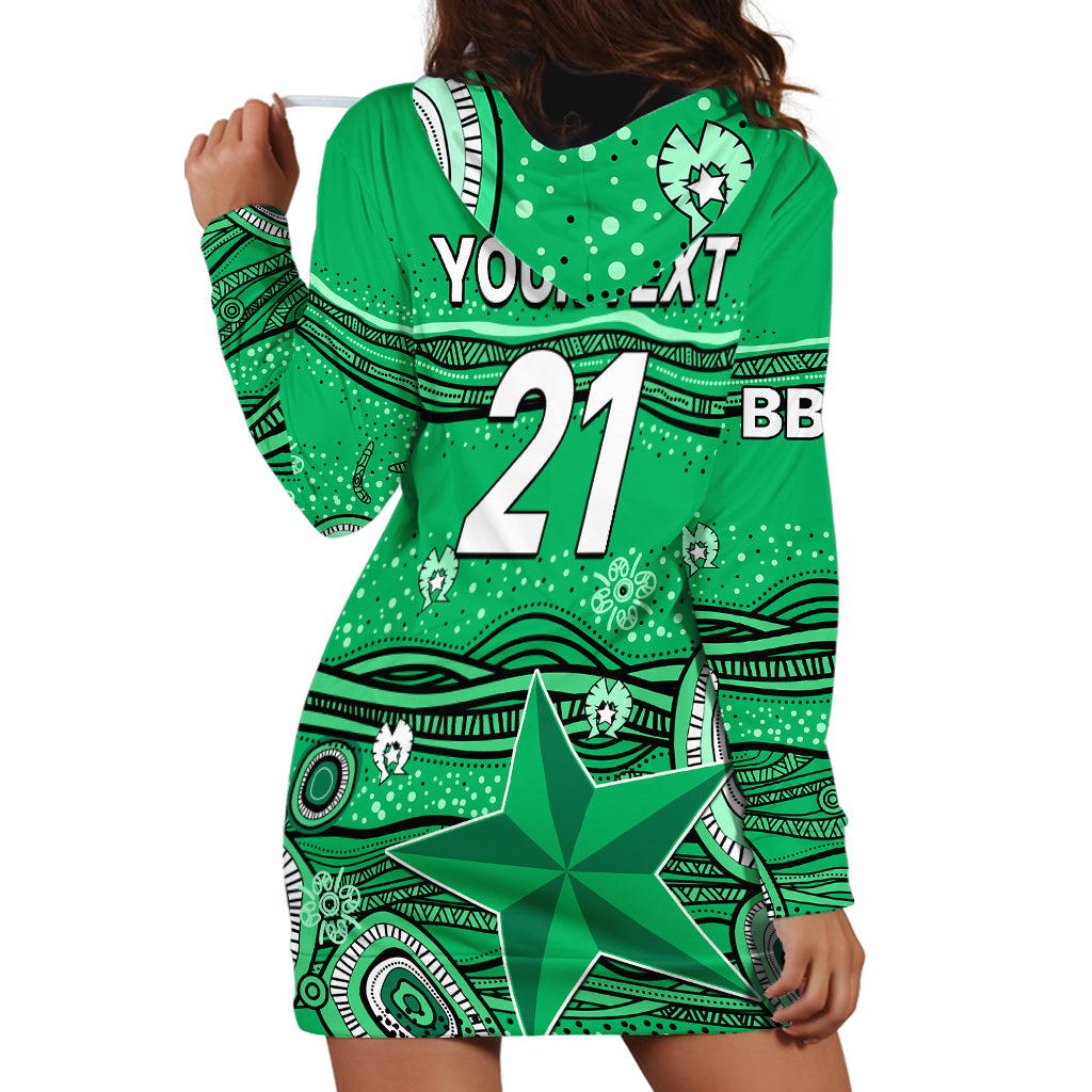 (Custom Text And Number) Australia Stars Cricket Hoodie Dress Indigenous 2023 - Vibe Hoodie Shop