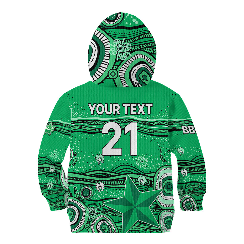 (Custom Text And Number) Australia Stars Cricket Kid Hoodie Indigenous 2023 - Vibe Hoodie Shop