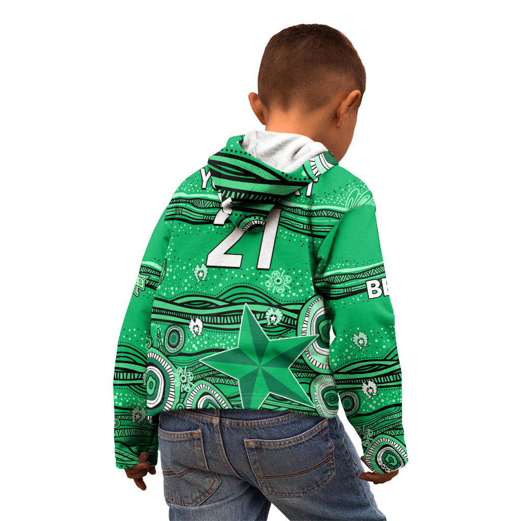 (Custom Text And Number) Australia Stars Cricket Kid Hoodie Indigenous 2023 - Vibe Hoodie Shop