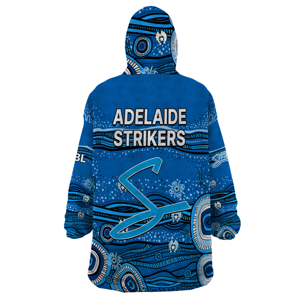 Australia Strikers Cricket Wearable Blanket Hoodie Indigenous 2023 - Vibe Hoodie Shop