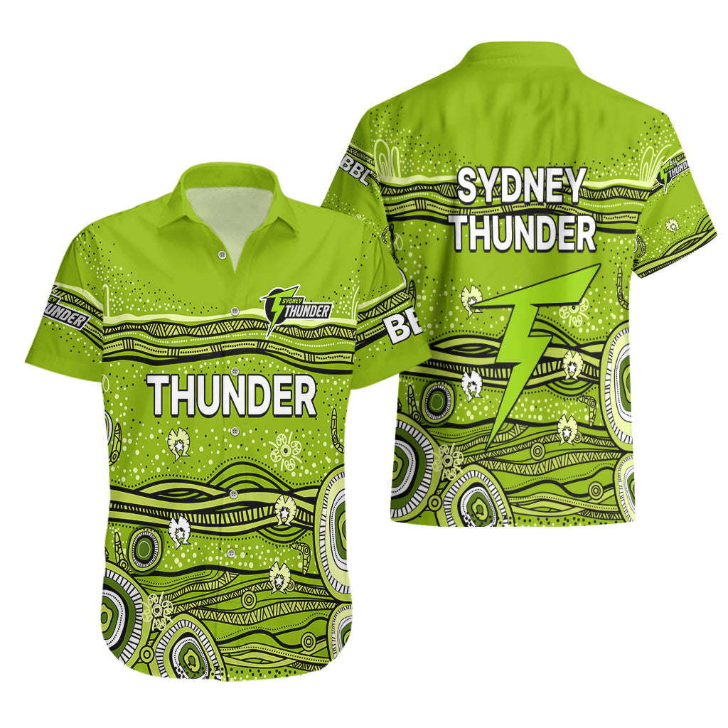 Australia Thunder Cricket Hawaiian Shirt Indigenous 2023 - Vibe Hoodie Shop