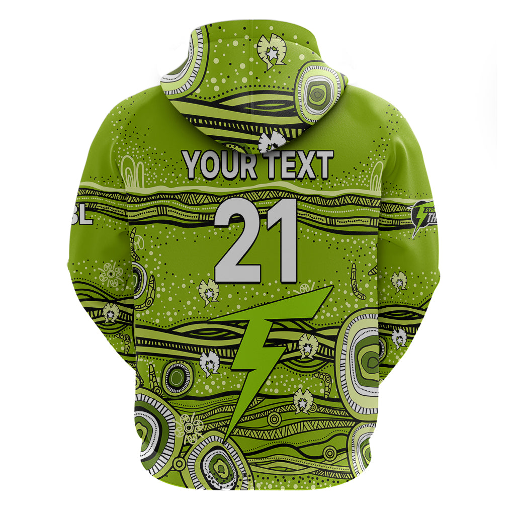 (Custom Text And Number) Australia Thunder Cricket Hoodie Indigenous 2023 LT9 - Vibe Hoodie Shop