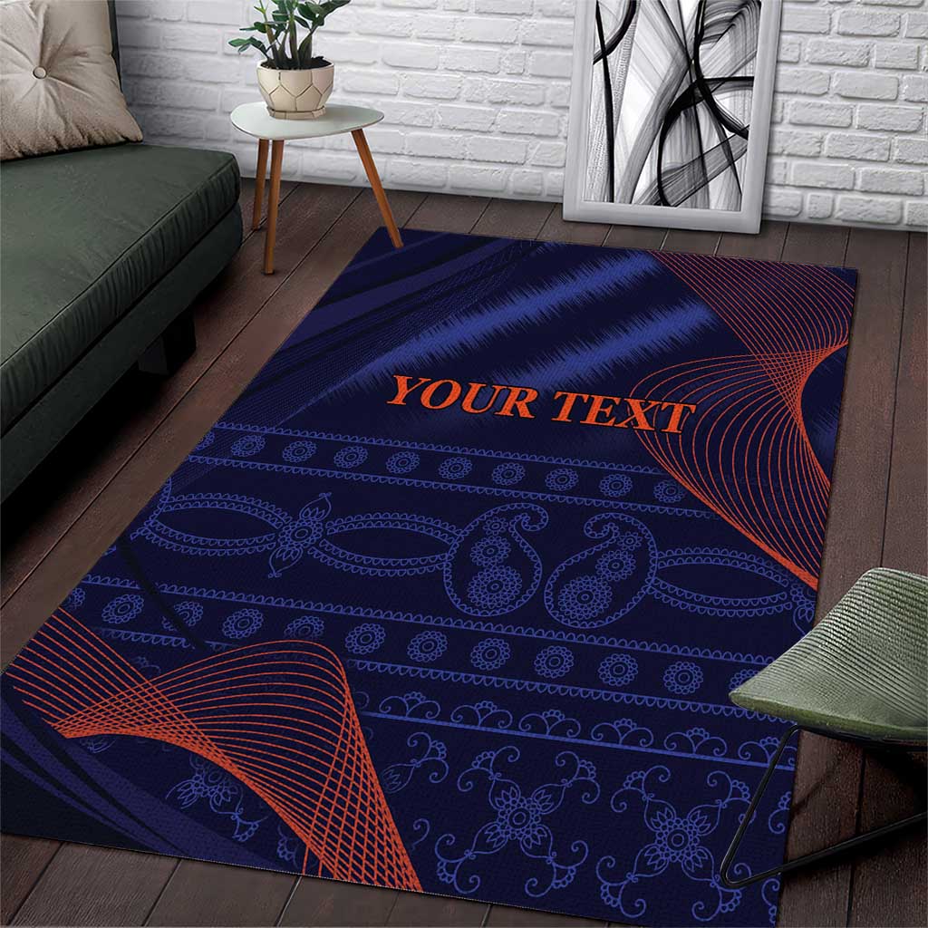 Custom India Cricket Area Rug Go Men In Blue Sporty Version - Vibe Hoodie Shop