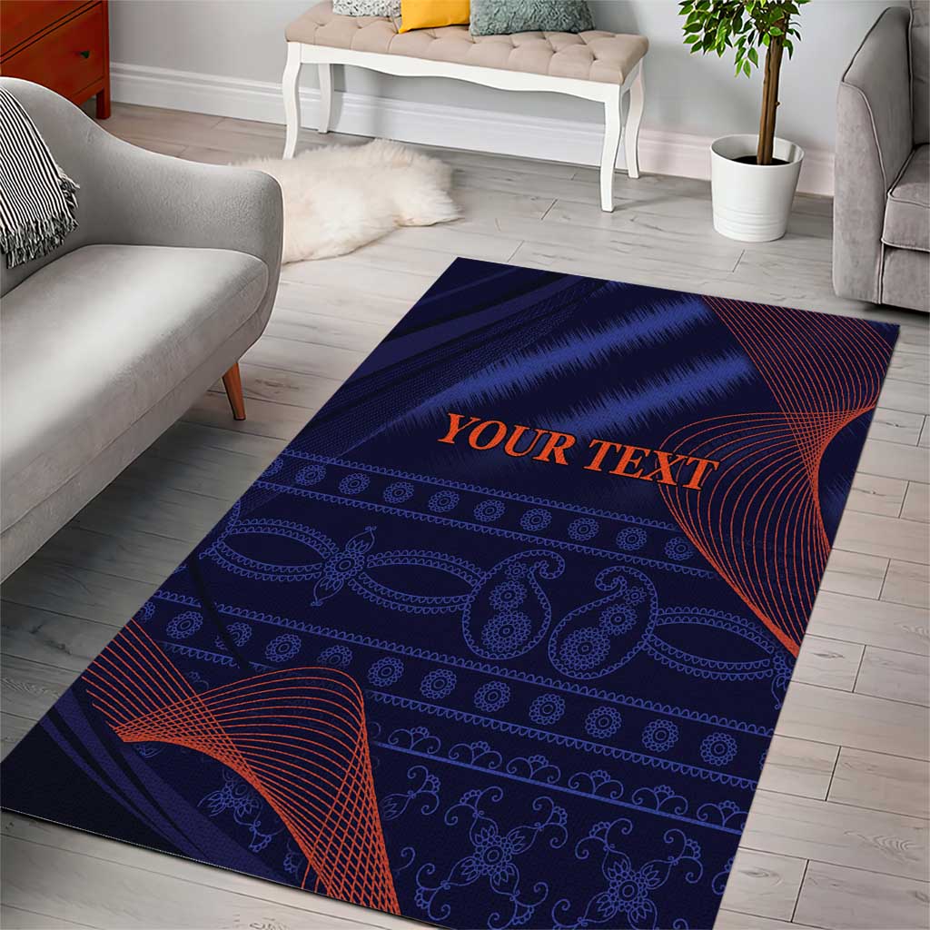 Custom India Cricket Area Rug Go Men In Blue Sporty Version - Vibe Hoodie Shop