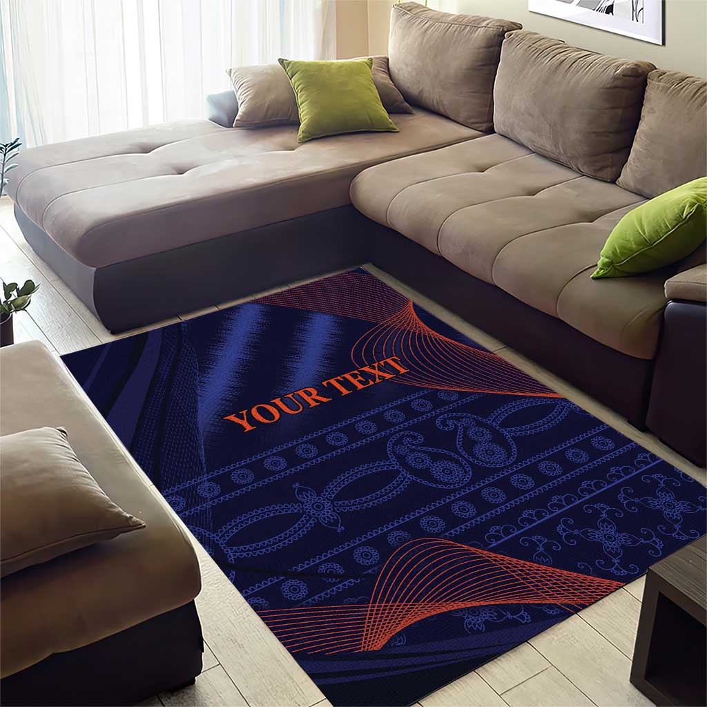 Custom India Cricket Area Rug Go Men In Blue Sporty Version - Vibe Hoodie Shop