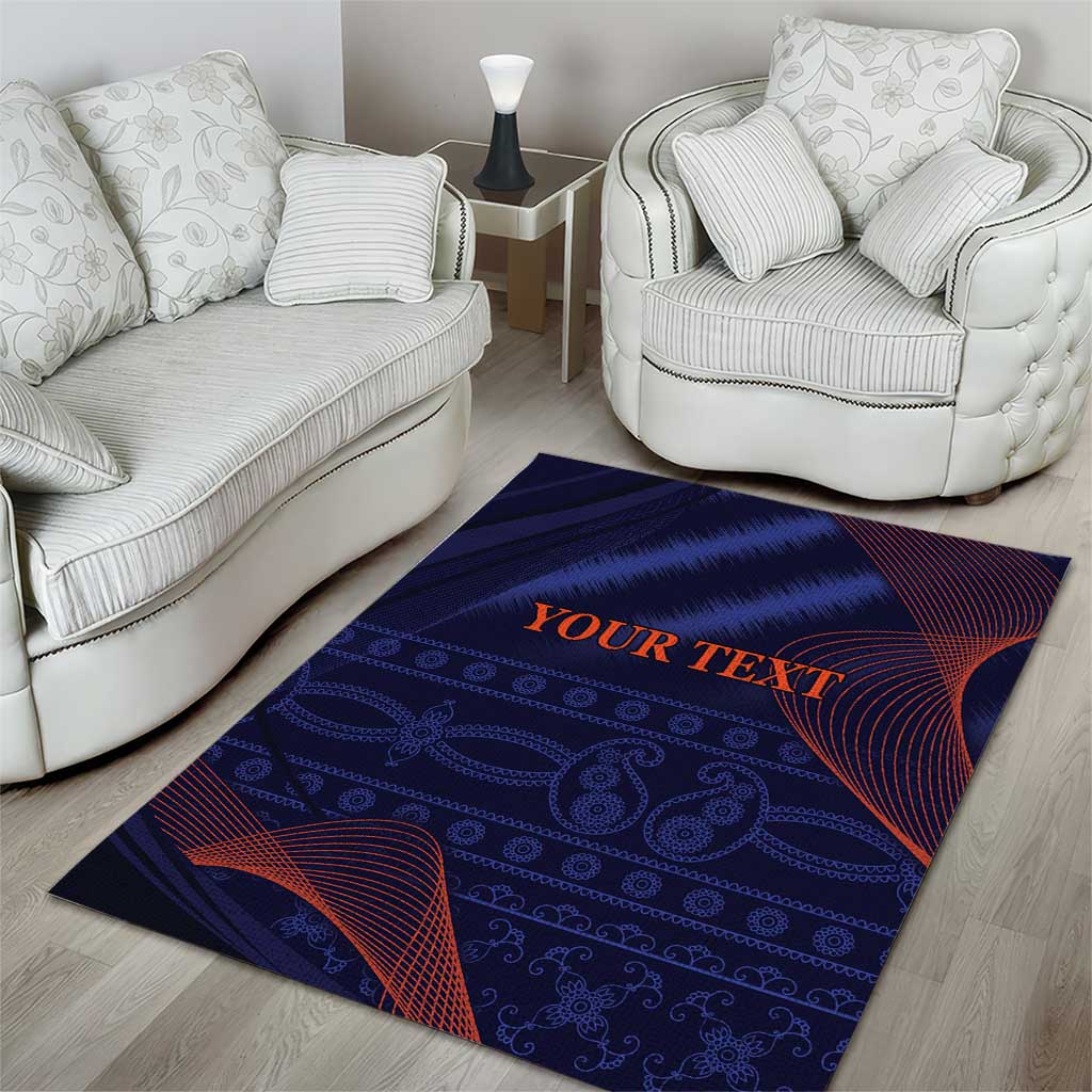 Custom India Cricket Area Rug Go Men In Blue Sporty Version - Vibe Hoodie Shop