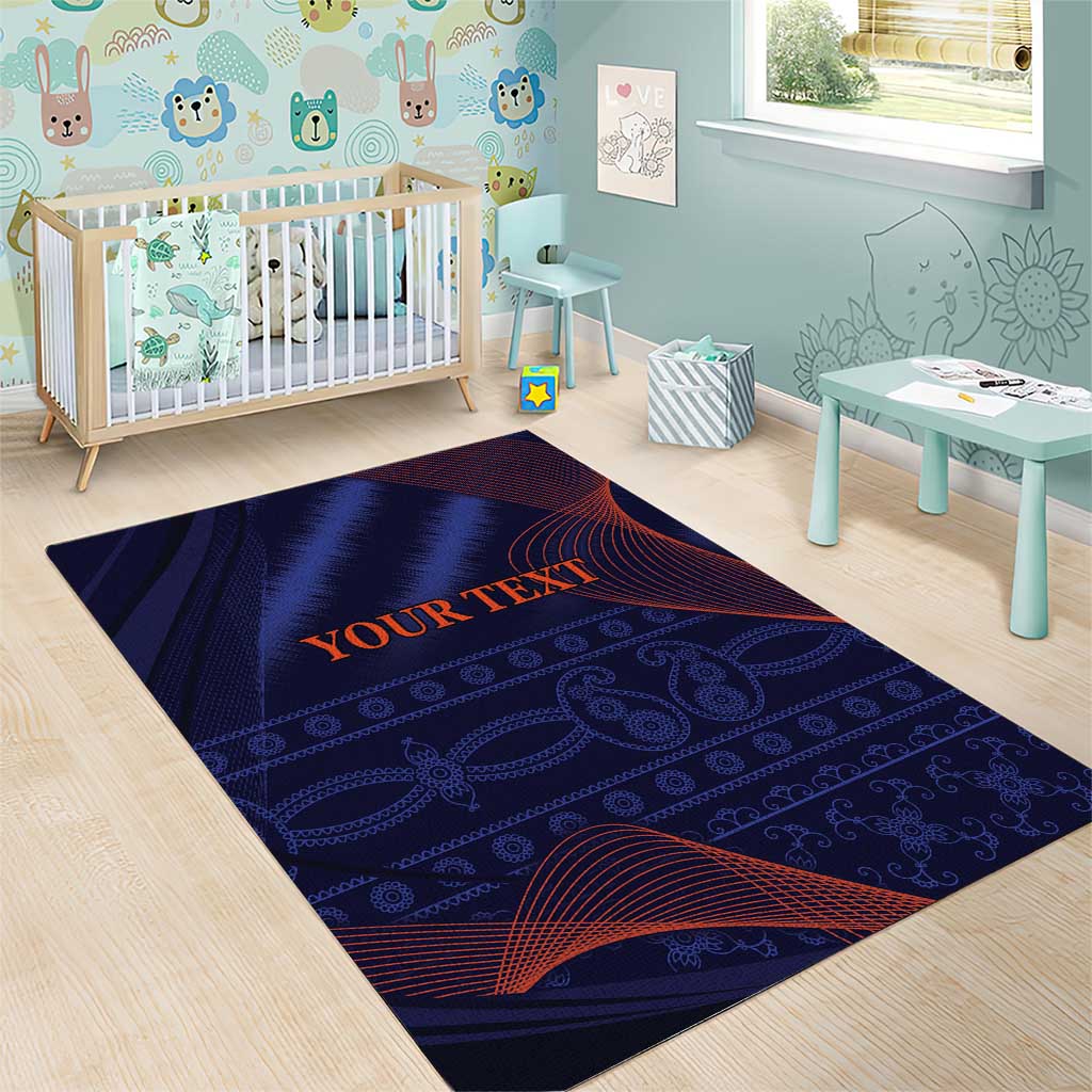 Custom India Cricket Area Rug Go Men In Blue Sporty Version - Vibe Hoodie Shop