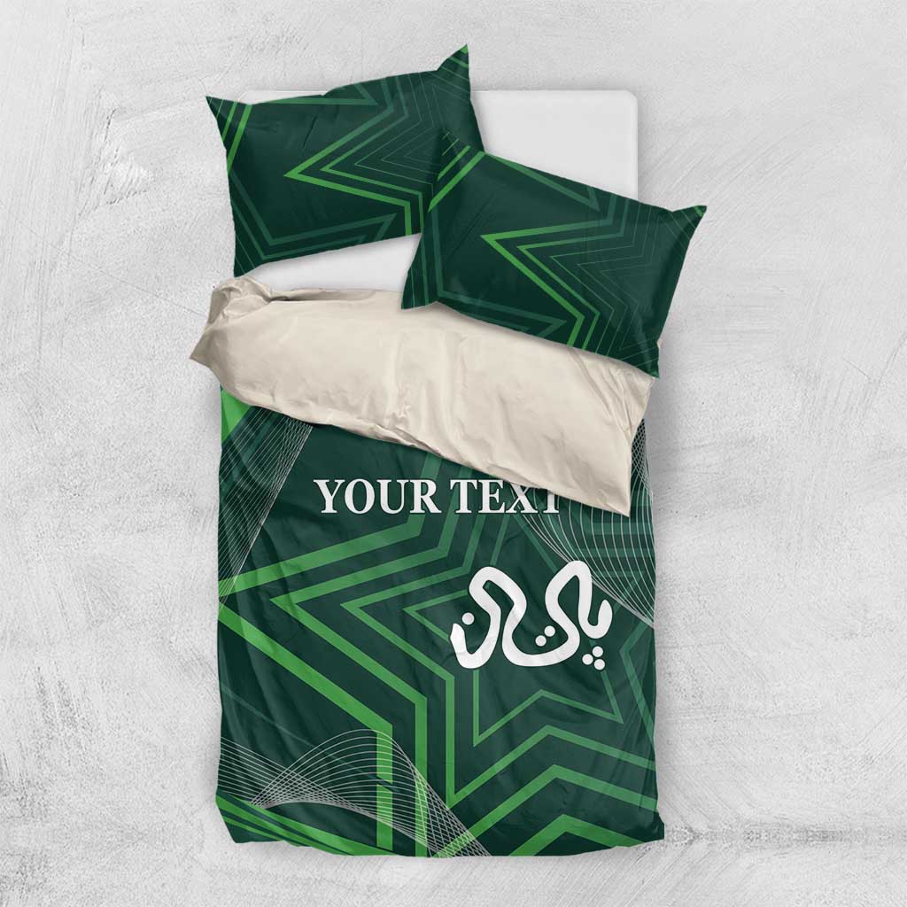 Custom Pakistan Cricket Bedding Set Go Shaheens Sporty Version - Vibe Hoodie Shop