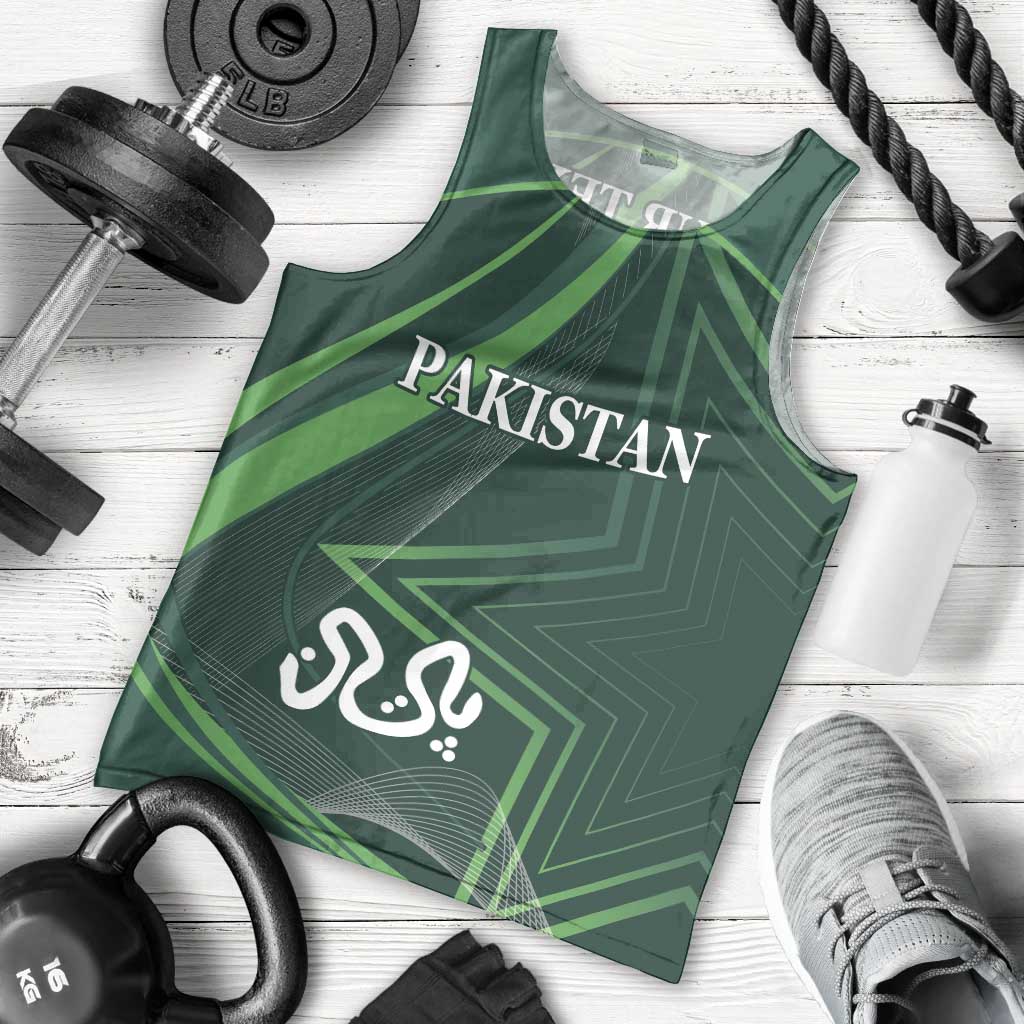 Custom Pakistan Cricket Men Tank Top Go Shaheens Sporty Version - Vibe Hoodie Shop