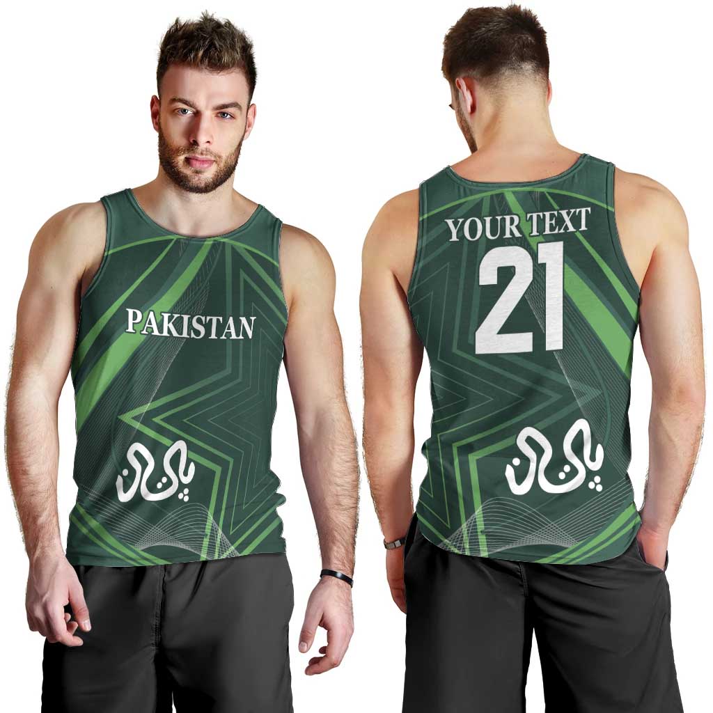 Custom Pakistan Cricket Men Tank Top Go Shaheens Sporty Version - Vibe Hoodie Shop