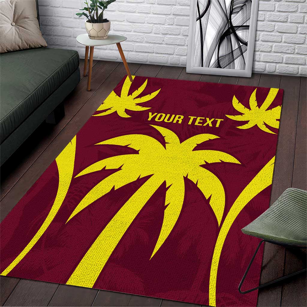 Custom West Indies Cricket Area Rug Go Windies Sporty Version - Vibe Hoodie Shop