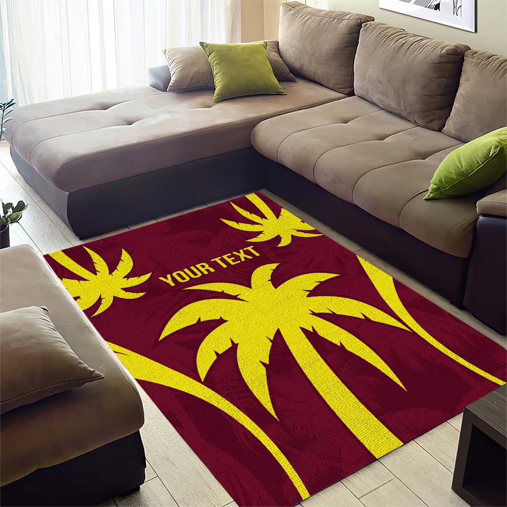 Custom West Indies Cricket Area Rug Go Windies Sporty Version - Vibe Hoodie Shop