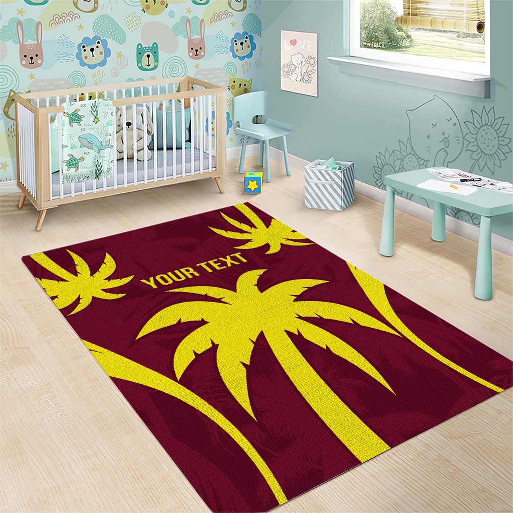 Custom West Indies Cricket Area Rug Go Windies Sporty Version - Vibe Hoodie Shop