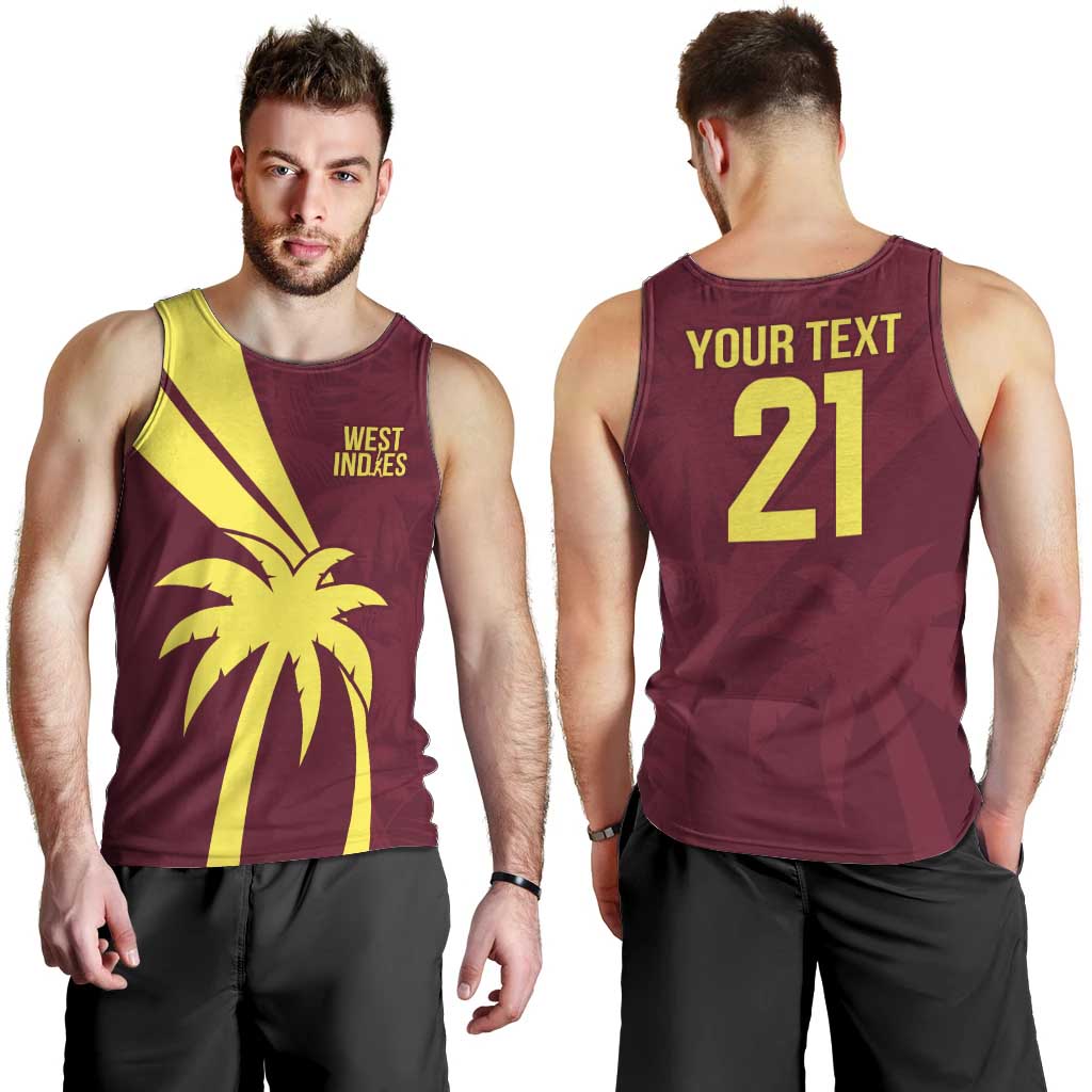 Custom West Indies Cricket Men Tank Top Go Windies Sporty Version - Vibe Hoodie Shop
