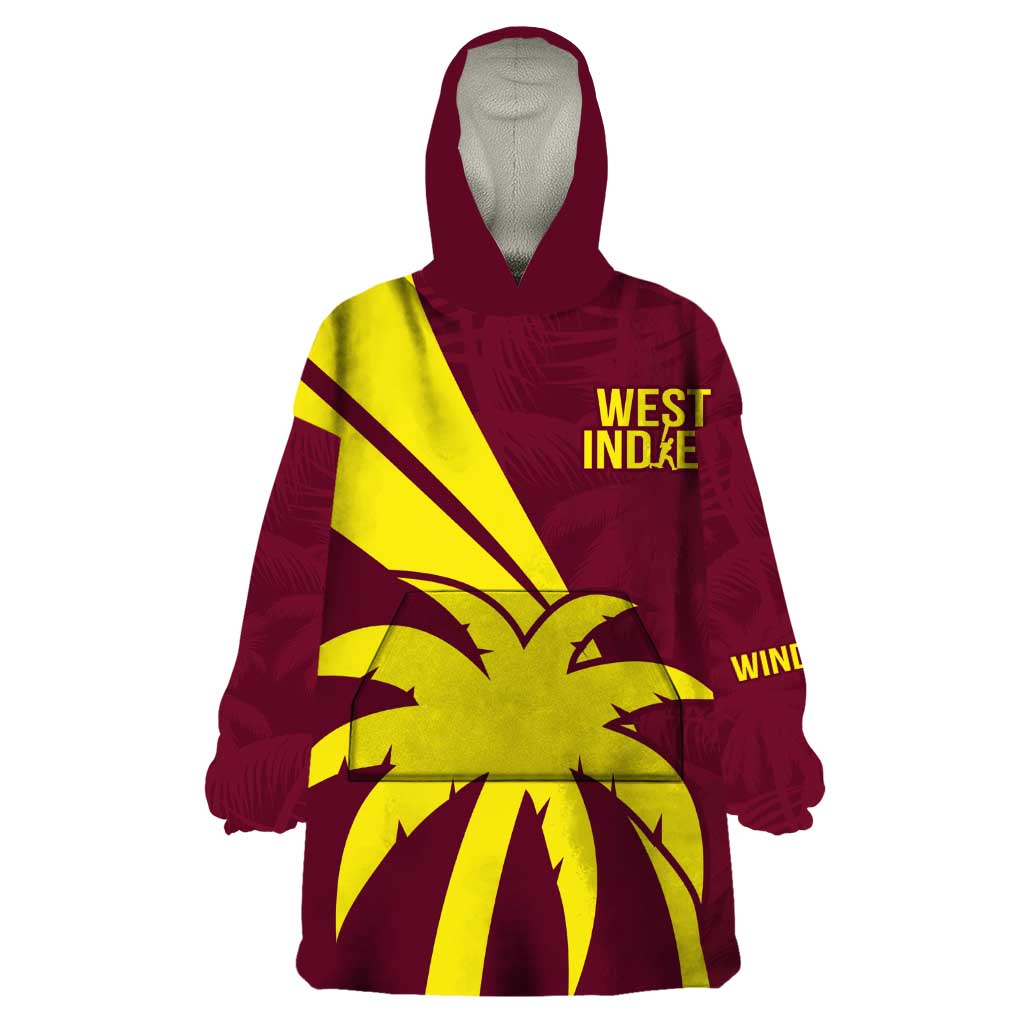 Custom West Indies Cricket Wearable Blanket Hoodie Go Windies Sporty Version - Vibe Hoodie Shop