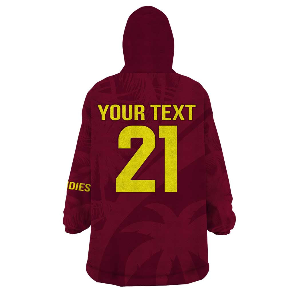 Custom West Indies Cricket Wearable Blanket Hoodie Go Windies Sporty Version - Vibe Hoodie Shop