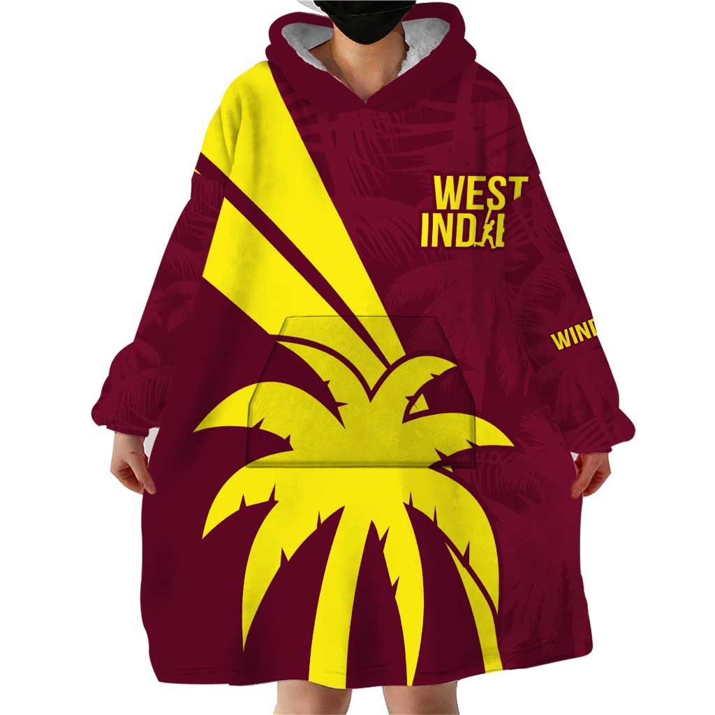 Custom West Indies Cricket Wearable Blanket Hoodie Go Windies Sporty Version - Vibe Hoodie Shop