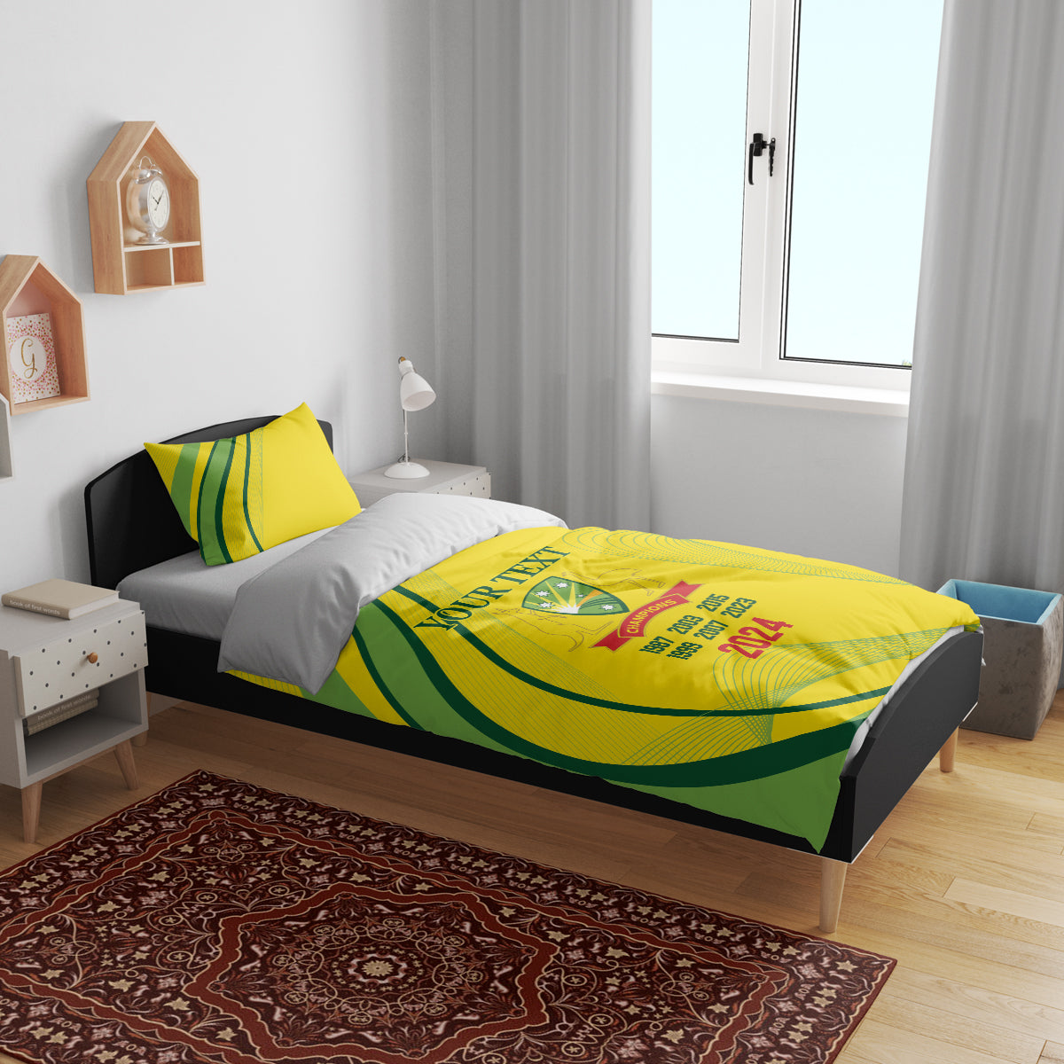 Australia Cricket World Cup 2024 Bedding Set Aussie Make Champions - Vibe Hoodie Shop