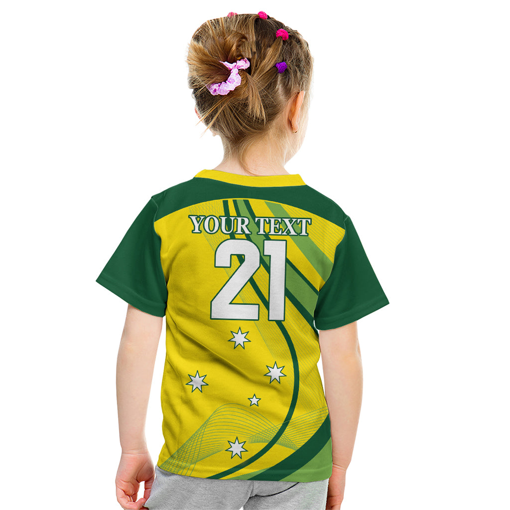 Australia Cricket World Cup 2024 Kid T Shirt Aussie Make Champions - Vibe Hoodie Shop